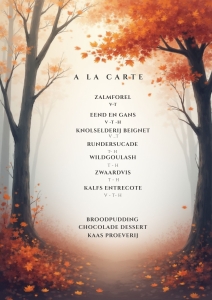 Kopie van White Black Cream Classic Floral Wedding Menu